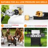 GasSaf 3 Feet Y Splitter Propane Regulator with Hose, 2
