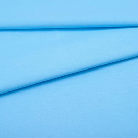 Fabreco - 100% Premium Cotton Fabric Sold by the Metre Plain 2 m x 160 cm | 220 g/running metre - Soft, Durable & Skin-Friendly | Fabrics for Sewing & Decoration | Fabric | Blue