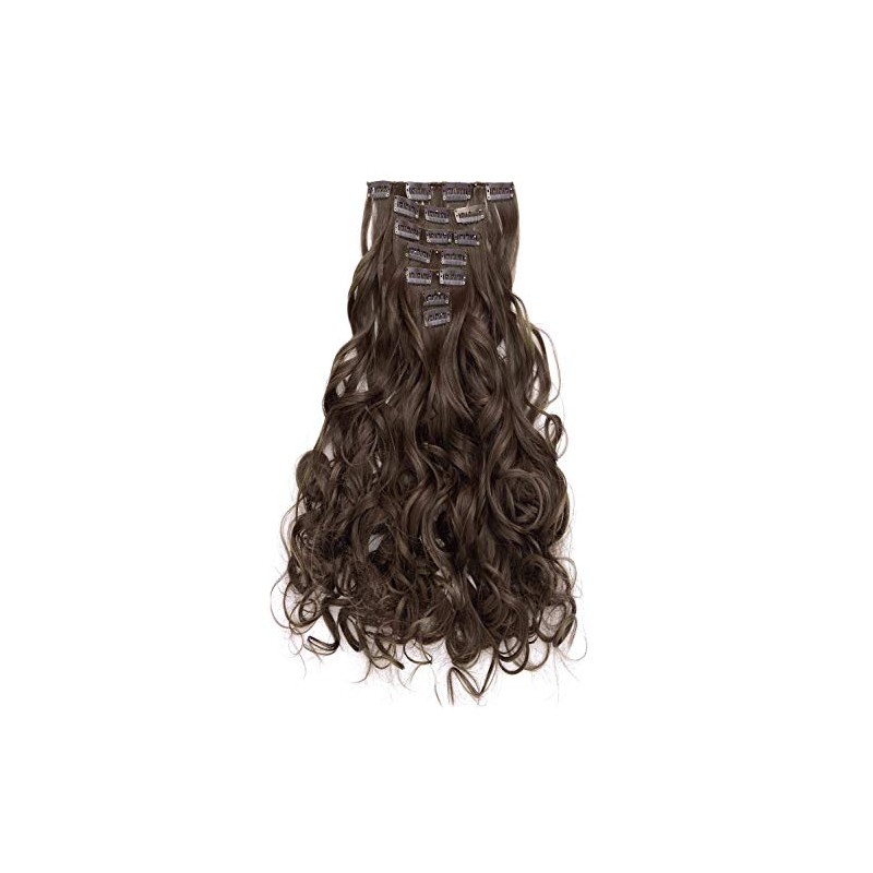 OneDor 20 Inch Curly Full Head Clip in Synthetic Hair