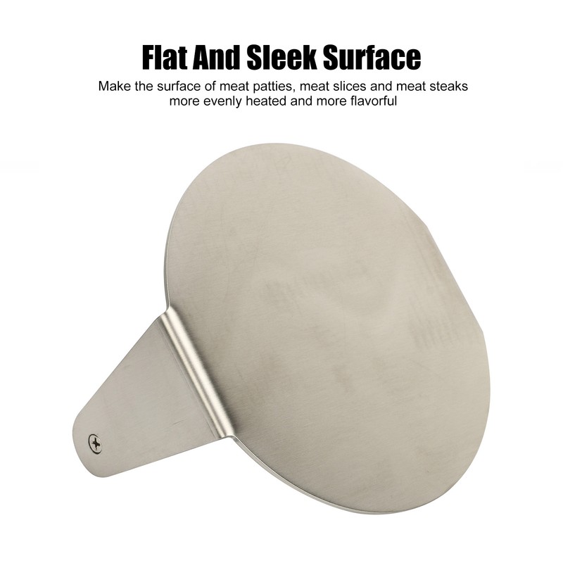 Hamburger Press 304 Stainless Steel Smooth Surface Wooden Handle Easy