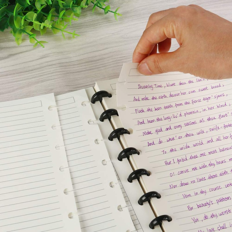 Eagle Discbound Planner Refill Paper, 8-Hole Punched, 60 Sheets, Both