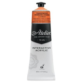 Chroma Atelier Interactive Acrylic - 80 ml Tube - Transparent Orange