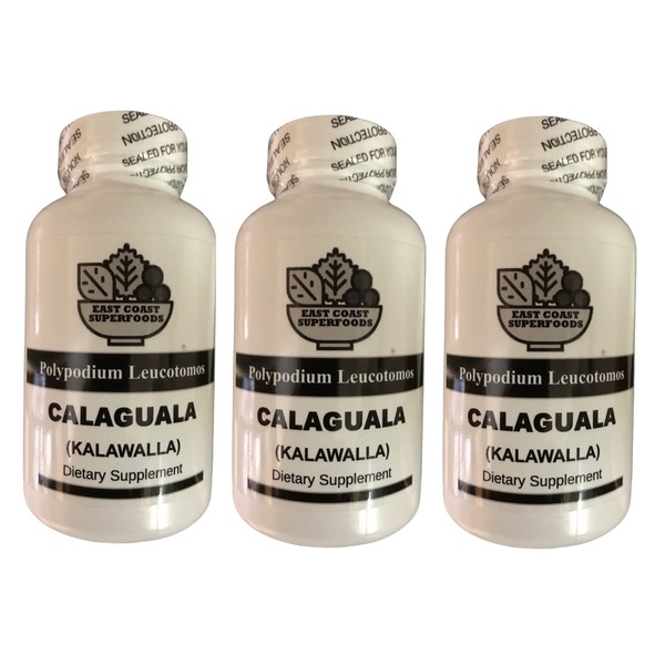 Calaguala 500 mg 100 Capsules (Kalawalla) Polypodium Leucotomos from East Coast Superfoods (3)