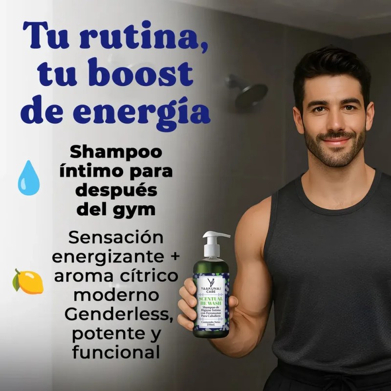 Shampoo Íntimo - Para Hombre - Con Feromonas - Hidratante