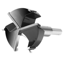 Vouyar 2 Inch Forstner Drill Bit, Triple-Flute Carbide Tipped Forstner Bit for Hard Wood, Soft Wood, Veneered Plywood, Plastic, Drilling Hole Saw Woodworking Hinge Cutter Tool