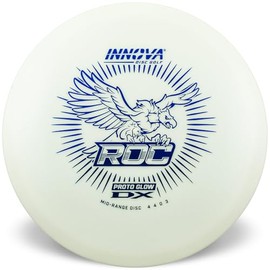 Innova Proto Glow DX ROC Mid-Range Disc – Glow in The Dark Disc Golf Mid-Range (165-169g)