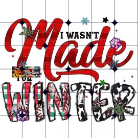 Handmade Sublimation Print Christmas Made For Winter Ready to Press Heat Transfer