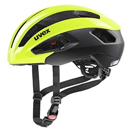 uvex Rise CC - Safe Performance Helmet for Men and Women - Individual Size Adjustment - Optimised Ventilation - Neon Yellow-Black - 56-59 cm