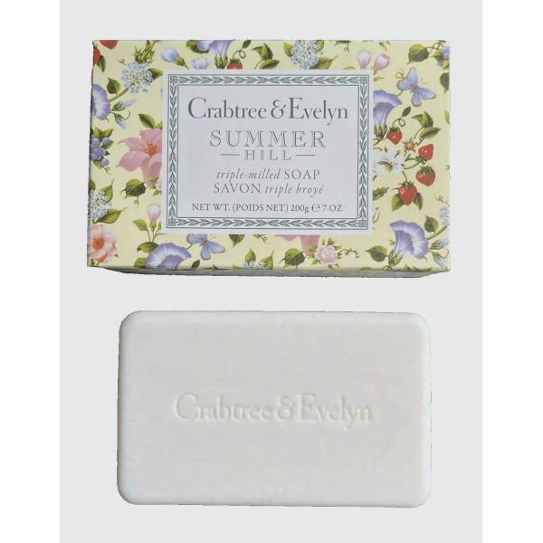 Crabtree & Evelyn SUMMER HILL Triple-Milled Soap Bar 7 oz