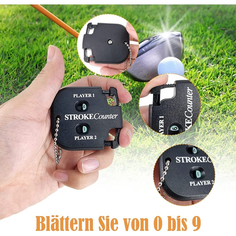 Golf Score Counter, 2 Player Stroke Counter Golf Score Indicator