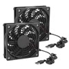 Pack of 2 USB Computer Case Fans, Small Compact Fan,