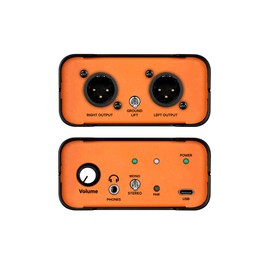 StudioMan MOB-2 Active USB Audio DI Box, 2-in-1 Direct Injection Box & USB Audio Interface with Volume Control, Mono/Stereo Switch for Guitar, Bass, Keyboard, Live Performance, Recording