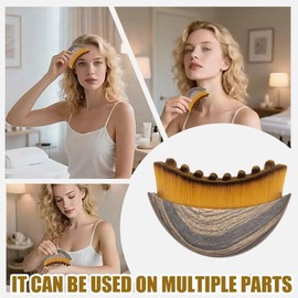 Lymphatic Drainage Massager, Ultra Soft Facial Lymphatic Drainage Brush for All Skin Types, Sculpt Chin & Jawline, Portable Dry Brushing Face Brush for Home & Travel, Skin Fit and Fatigue Relief