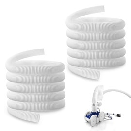 BREADEEP 2 Pack 6 FT Pool Cleaner Hose 9-100-3102 Fit for Polaris 360, PVC Pool Hose for 360 Pressure-Side Pool Cleaner, 1-1/2" Diameter, White