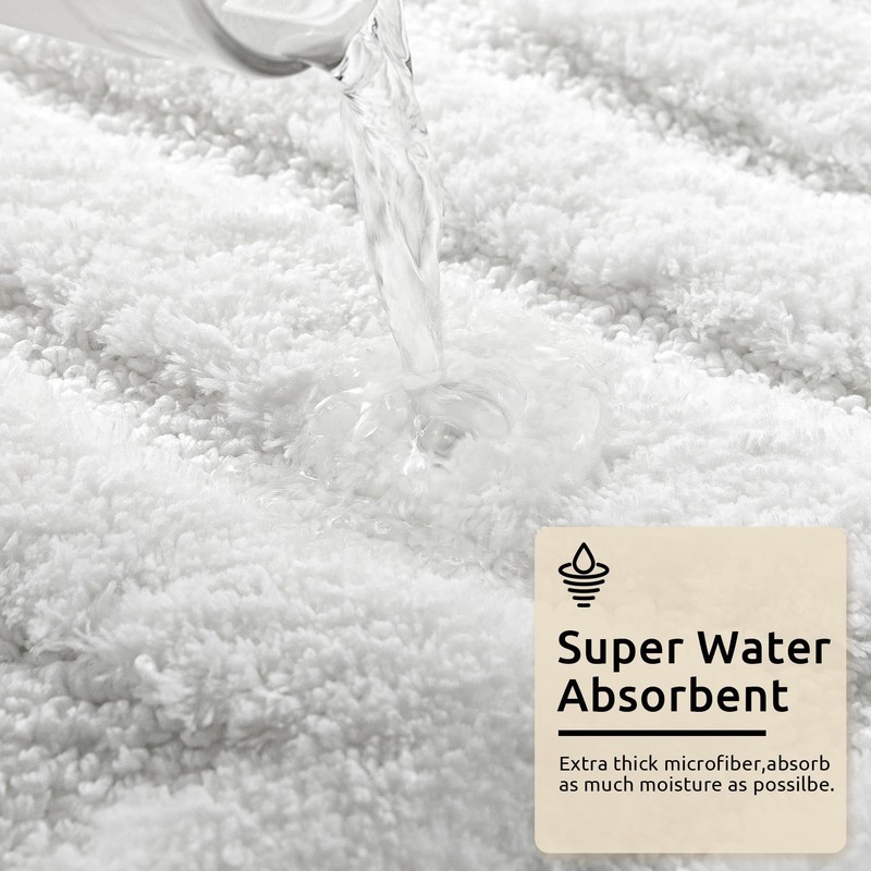 DEXDE Bathroom Rugs Runner 24x72 Long Bath Rug Non Slip