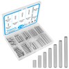 Yinpecly 110 Pcs 304 Stainless Steel Dowel Pin, M5 Cylindrical
