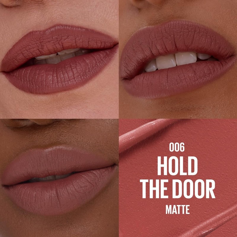 Maybelline Serum Lipstick Labial en Barra Hidratante Mate Hold The