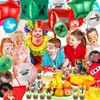 Huangzd 50 Pezzi Kit Compleanno Pixe Bambini, Palloncini Decorazioni