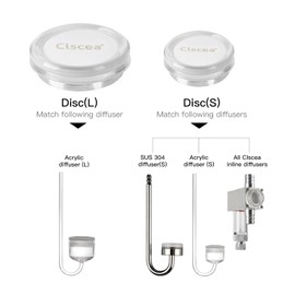 Clscea Aquarium CO2 Diffuser Replacement Ceramic CN100 (S)