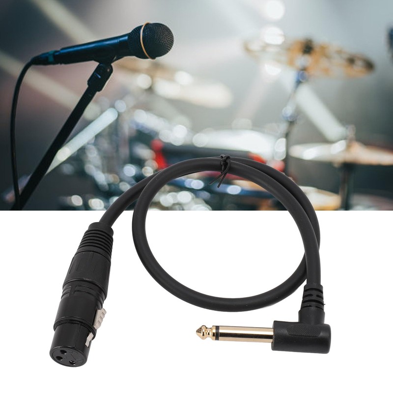 Cable Mono XLR Hembra a Macho de 6,35 Mm, XLR