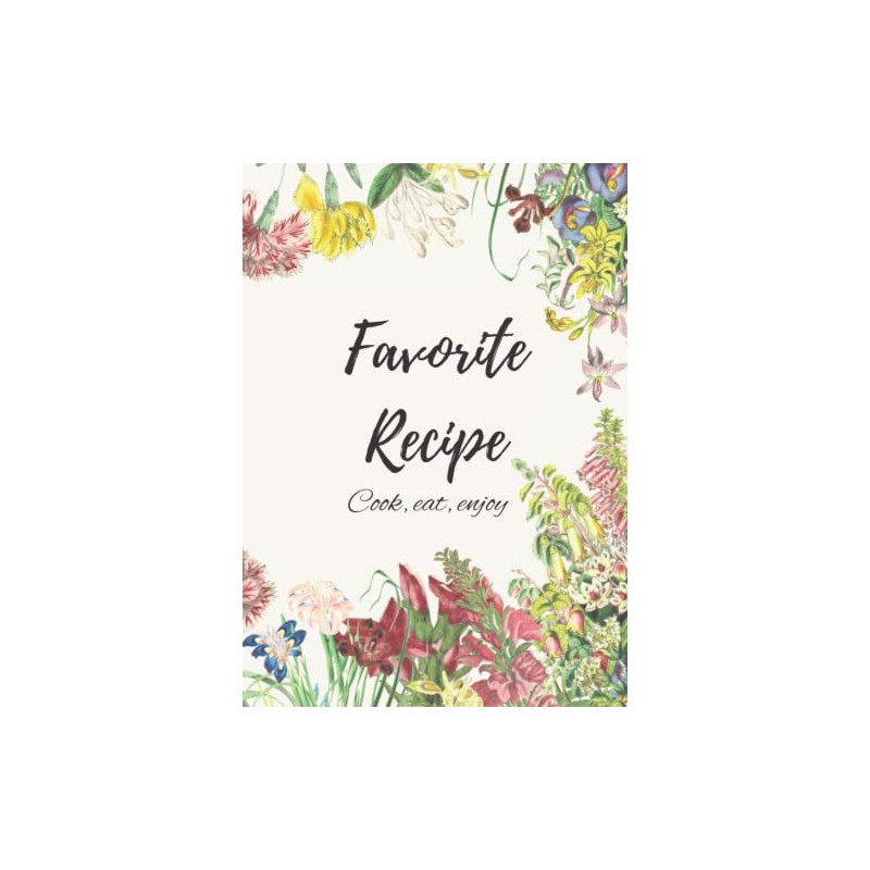 Blank Family Recipe Book To Write In Your Own Recipes