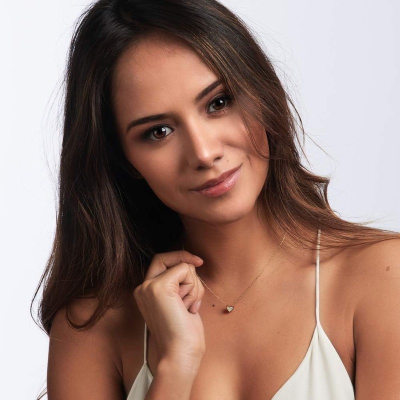LuckyLy Collares para Mujer Corazón Baño Oro 14K Plata y
