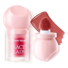 Sace Lady Rubor Líquido Multifunción 3 en 1 Maquillaje Facial Rubor Sombra e Iluminador Hidratante Resistente al Agua Larga Duración 06 Rubor Baya
