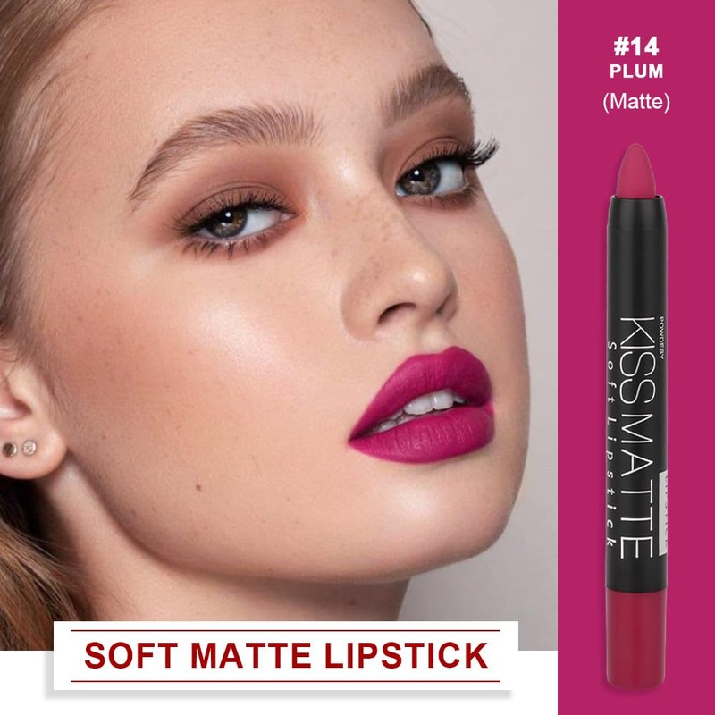 BINGBRUSH Smooth Longwear Lipstick Pack Set, Matte Color Stick Ultimate