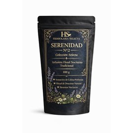 Herbolaria Selecta Serenidad Nº2 – Infusión Floral Nocturna 100 g | Tisana Artesanal con Pasiflora, Tila, Toronjil, Lavanda y Manzanilla | Ritual Botánico de Calma
