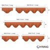 OYRING Energy Efficient Rod Pocket Curtain Valance Blackout valances for