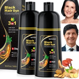 2pzs Hair Dye Shampoo Tinte Para Cubre Canas Mujer Y Hombres