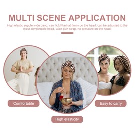 Ciieeo Chemotherapy Cap Hair Loss Caps Scarf Beanie Cap Hat Head Wear for Women Silk Silk Sleeping Bonnet Satin Cap Girl Hat Elasticity 90% Polyester 10% Spandex Lining