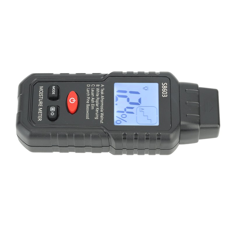 Digital Wood Moisture Meter ABS Wood Humidity Tester Light Weight
