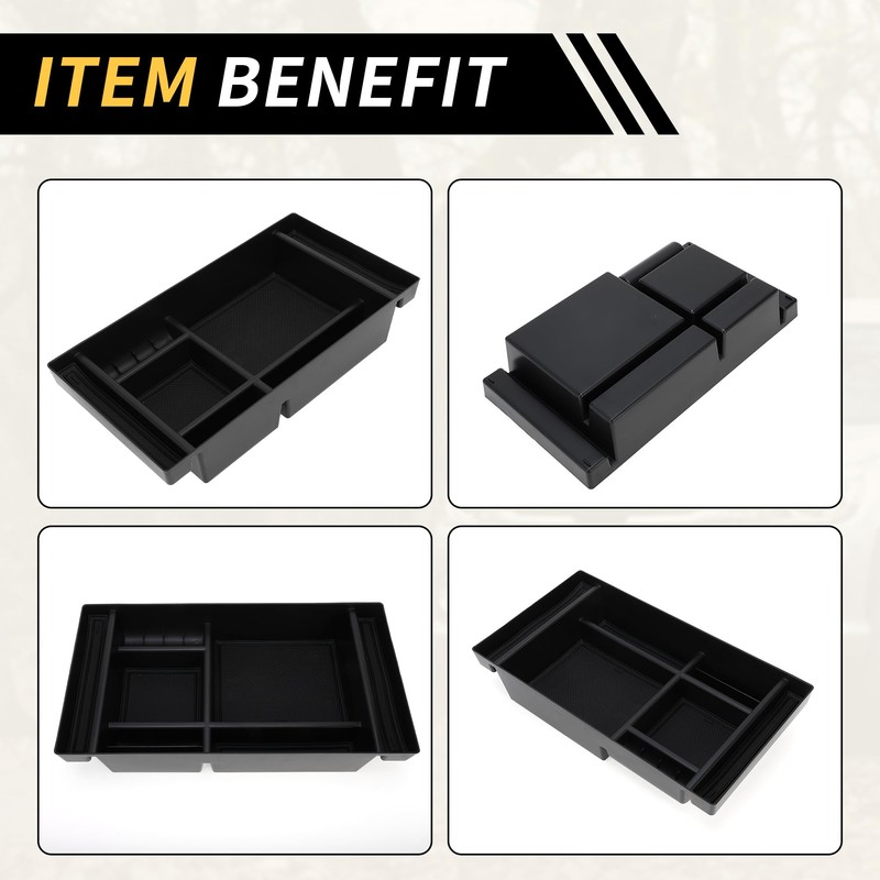 REPAIROCK Full Center Console Organizer Tray for Chevy Silverado for