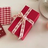 Red Tree Merry Christmas Ribbon 5/8 Inch × 10 Yards