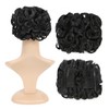 SWACC Short Messy Curly Dish Hair Bun Extension Easy Stretch