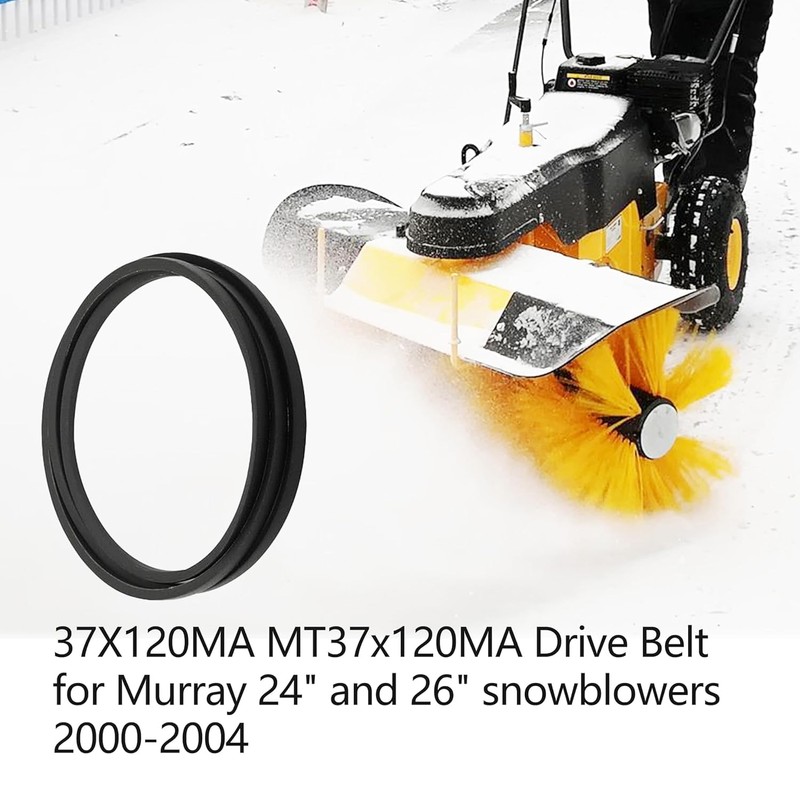 37X120MA Drive Belt Replacement Murray Craftsman 37X120MA Snow Blowers (1/2"