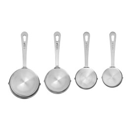 Amco Stainless Steel Measuring Cups (Set of 4) - Dishwasher Safe Kitchen Gadgets
