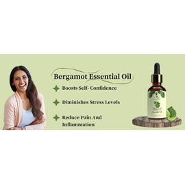 Generic Bergamot And Rosemarry Premium Essential Oil for Skin, Hair and Stress Relief - 100% Pure, Natural & Undiluted Premium Essential Oil - Essential Oil for Improved skin and healthy hair(30 ML)Pack Of 2