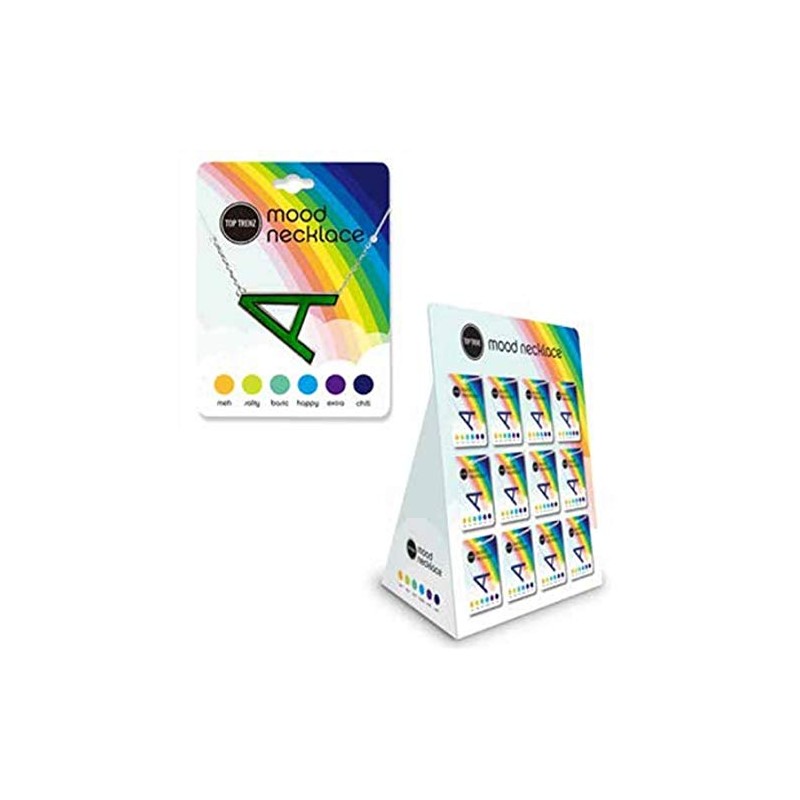 Top Trenz Mood Changing Adjustable Necklaces ((Letter E)