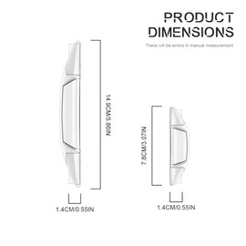 4PCS Car Door Bumper Strip, Car Door Edge Protectors, Self-Adhesive car Door Protector, Car Door Edge Guards, Car Accessories Airbag Cushion Embedded Anti-Collision Strip, Universal Fit (Transparent)