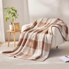 Asnomy Checkered Fleece Throw Blanket Super Soft Thick and Warm