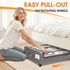 SpaceHacks Under Bed Storage with Wheels 3Pack Underbed Storage with