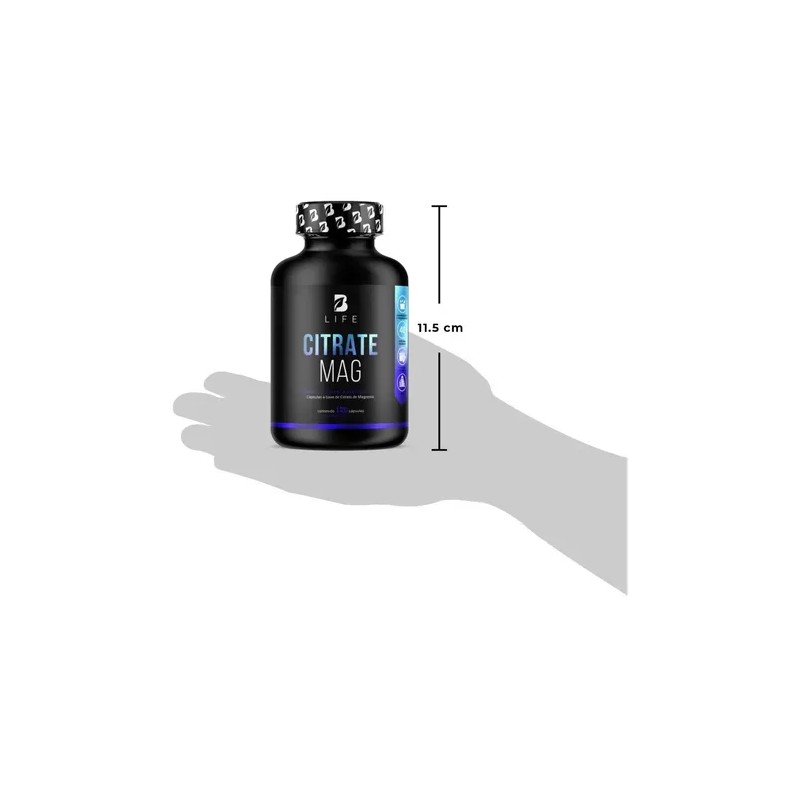 Citrato De Magnesio De 120 Cápsulas Magnesium Citrate B Life