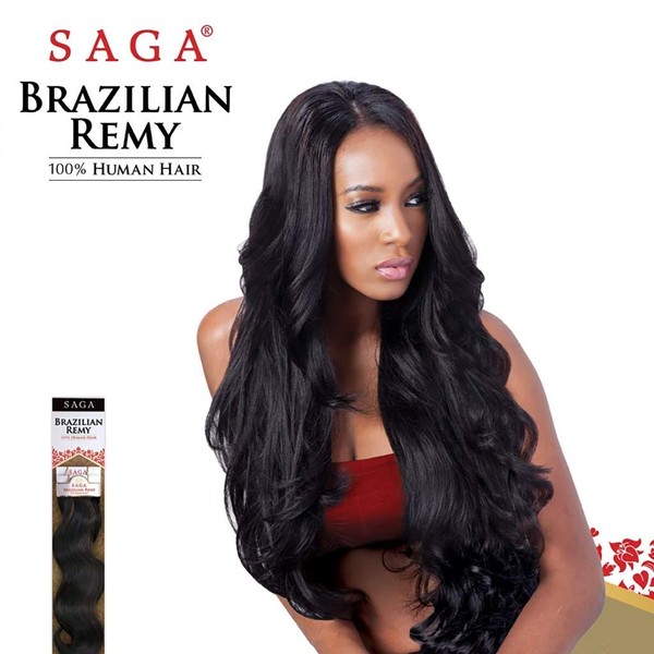 MilkyWay Remy Human Hair Weave SAGA Brazilian Remy Yaky [18"] (1)