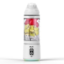 Mulli Portable Blender, 24oz Travel Blender for Shakes and Smoothies, USB Rechargeable Mixer with a Lid for Travel Gym