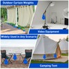 16 Pack Pool Cover Weights with Hooks, Thick PVC Pool