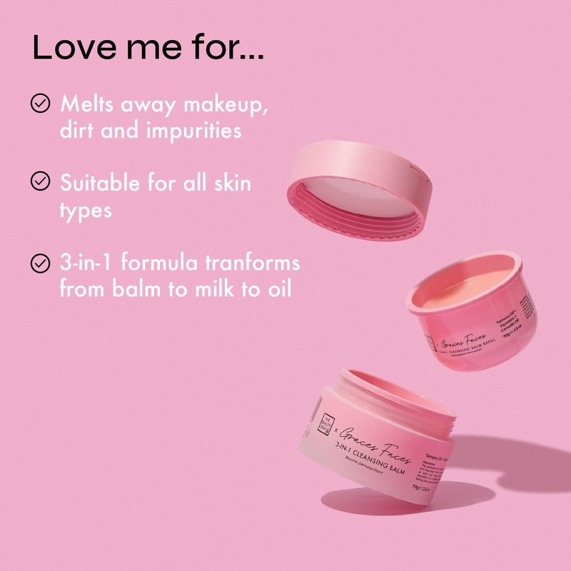 The Beauty Crop Graces Faces Refillable Cleansing Balm - Nourishing