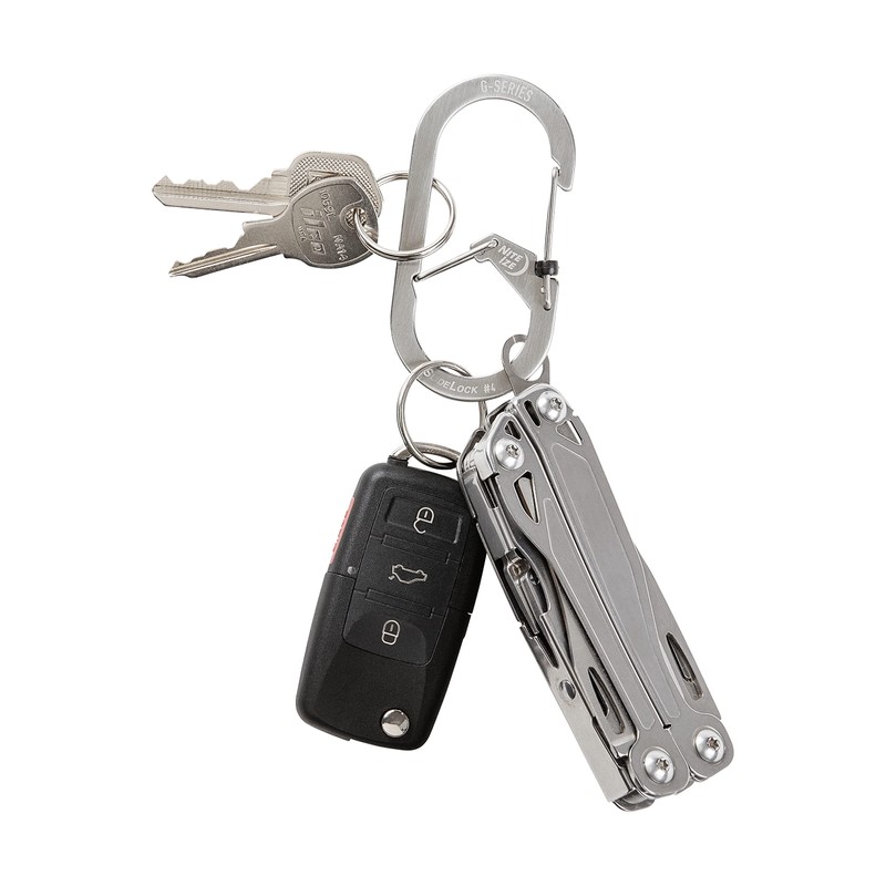 Nite Ize G-Series SlideLock Dual Chamber Carabiner Stainless Steel #4