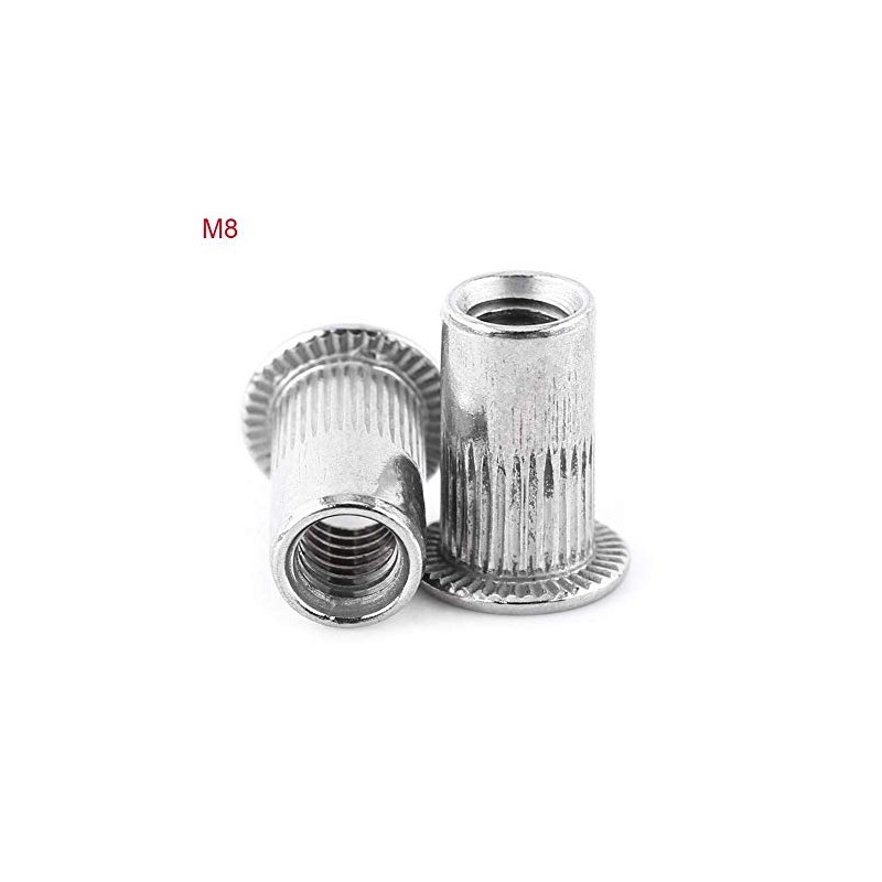 20 pieces blind rivet nut M3-M8 flat head thread rivet